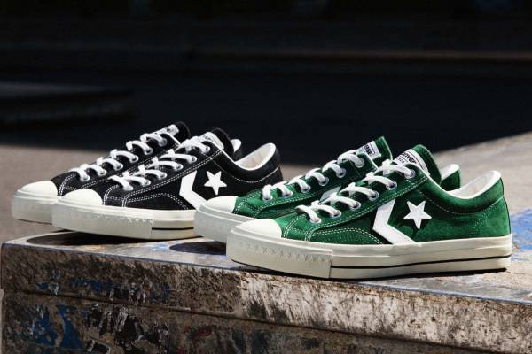 コンバース スケートボーディングの新作スニーカー、切り替えスエードの「スケートスター」など