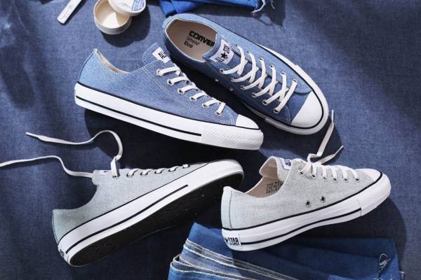 コンバース「オールスター」アップサイクルデニムの新作スニーカー、インディゴとナチュラルの2色で