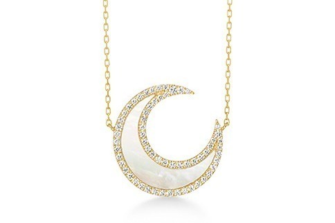 アーカー“月”モチーフの新作ジュエリー、マザーオブパール＆ダイヤモンドのネックレスやピアス