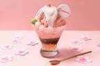 「桜ミルクパフェかき氷」さくらゼリーやわらび餅、あずきを層に - 大阪＆名古屋のアイスモンスターで