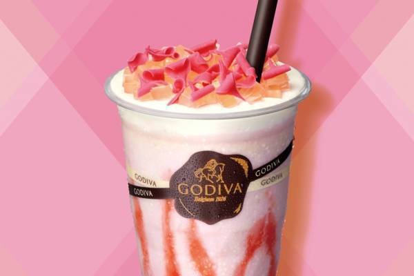 ゴディバ「ショコリキサー さくら」桜×ホワイトチョコレートの春限定ドリンク、桜ゼリーをトッピング