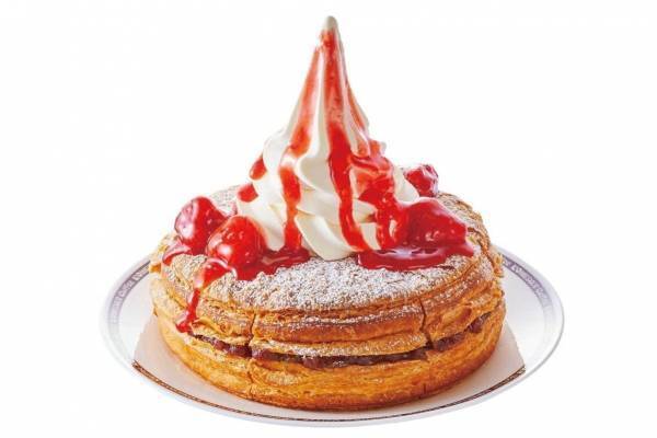 コメダ珈琲店“和のシロノワール”「小倉ノワール」特製小倉あんにソフトクリーム×イチゴソース