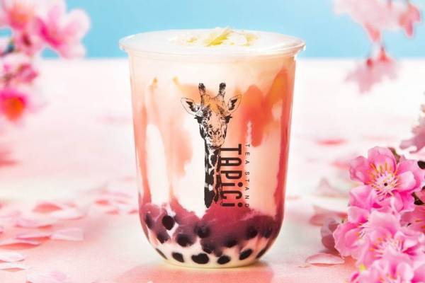 タピチ ティースタンドから春限定ドリンク「タピチ‐さくらミルク」桜風味ミルク×タピオカ×チーズ