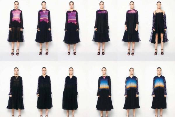 ビューティフルピープルの“空色グラデ”ドレス、夕暮れから夜明けまで“24通り”の着こなし