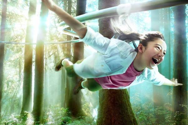 ネスタリゾート神戸“鳥のように”空中を大冒険する日本最速ライド、本格キャンプサイトも