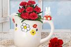 ミッフィーの花屋「フラワーミッフィー」“花”を描いたピッチャー×カーネーションのフラワーギフト