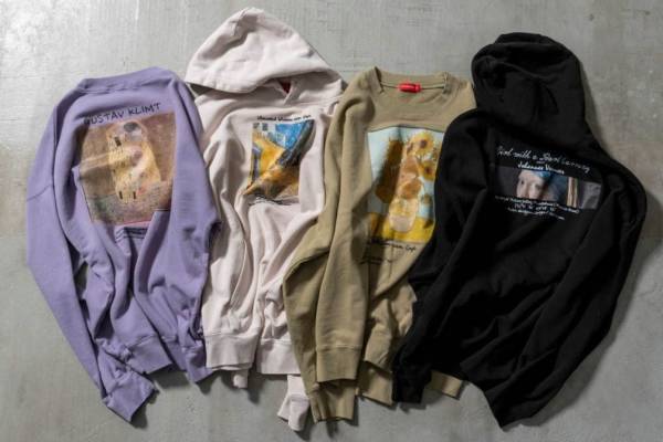 メゾンスペシャル“名画”スウェット - ゴッホやモネ、ダ・ヴィンチ、クリムトの名作をプリント