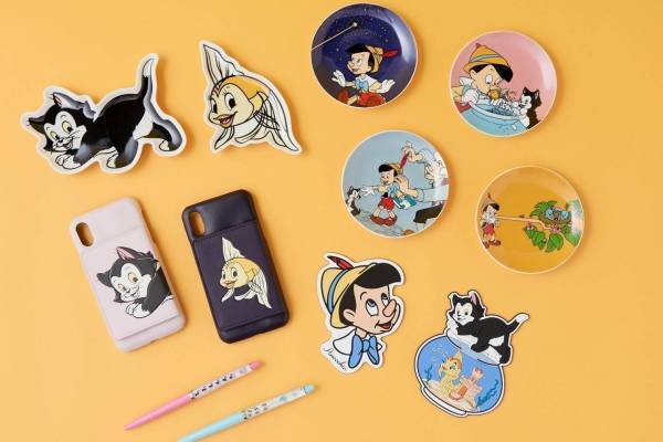 フランフラン「ピノキオ」グッズ、“猫のフィガロ＆金魚のクレオ”キッチン雑貨やiPhoneケース