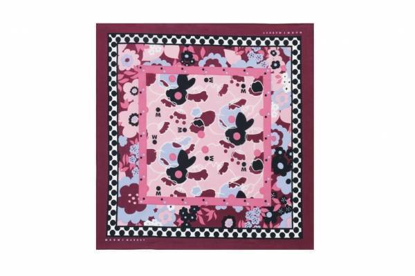 マルニマーケット新作、花×ドットのロマンティックなバンダナやフロシキスカーフなど