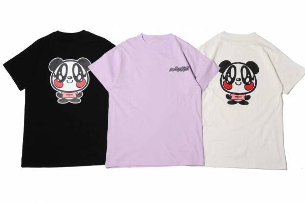 スーパーラヴァーズ×アトモス ピンクが初コラボ、パンダキャラ入りのパープルTシャツなど