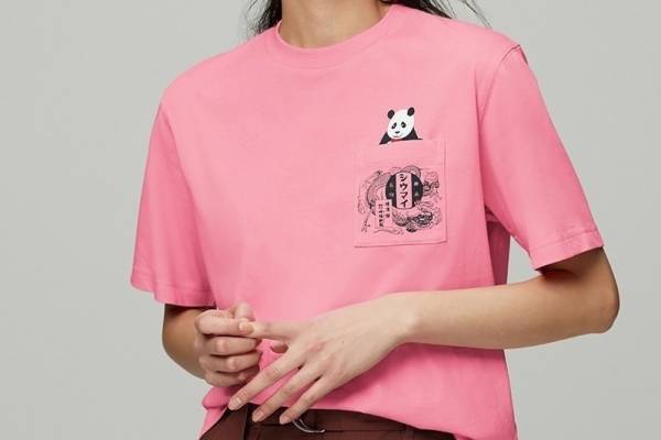 GU×ケイタ マルヤマ、“崎陽軒”コラボのパンダ柄Tシャツ&ネオン管輝くグラフィックバッグなど