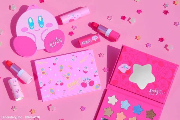 「星のカービィ」コスメグッズが登場、カービィが顔を出す刻印入りリップ＆8色アイシャドウ