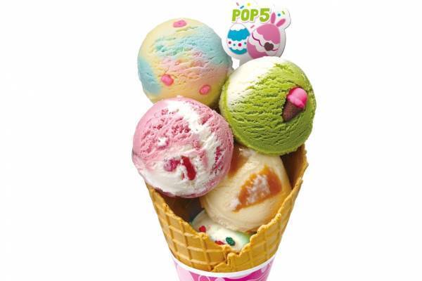 サーティワン史上初！好きなアイス“5つ”を選べる「ポップ5」イースター限定で