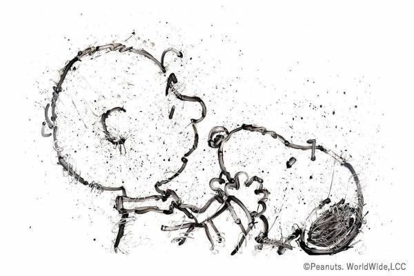 『ピーナッツ』スヌーピーのアート展示会、新宿で - トム・エバハートが描く版画など
