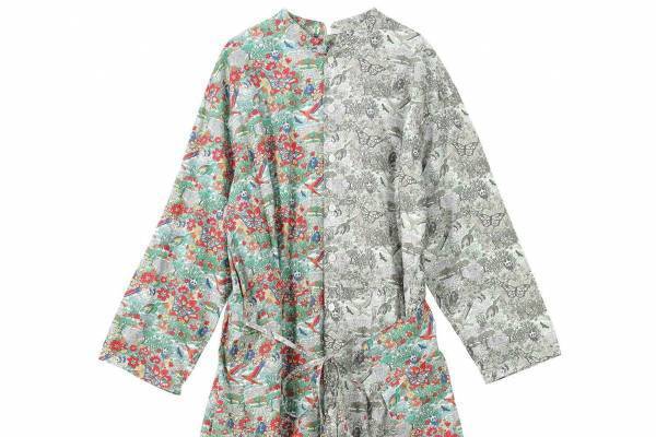 ネ・ネットからリバティープリントの新作、左右異なる素材を選べるワンピース＆シャツなど