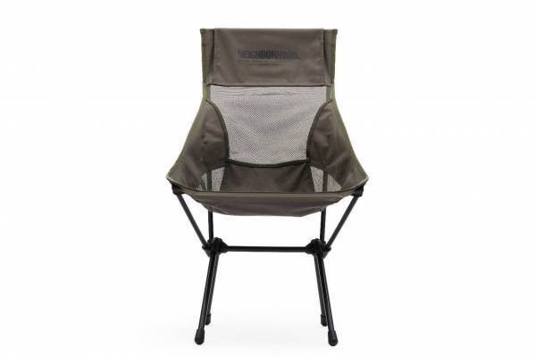 ネイバーフッド×ヘリノックス、アウトドアテーブルやチェア - オリーブをテーマカラーに