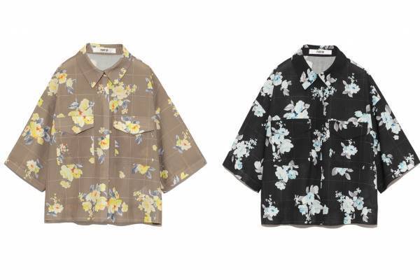 ファーファー20年春夏新作 - “ギフト包装紙”イメージの半袖シャツ&花柄パッチワークドレスなど