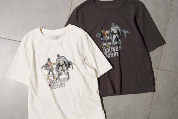 リリー ブラウンがDCコミックス『バットマン』とコラボ、ヴィンテージ風カラーのTシャツやニット
