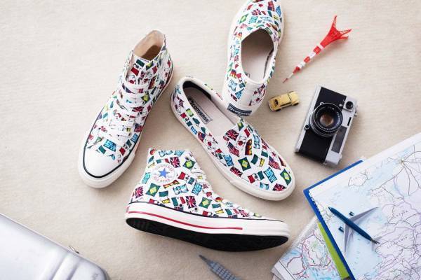 コンバースの新作オールスターは、ヴィンテージタッチの“国旗柄”- スリッポンタイプも登場