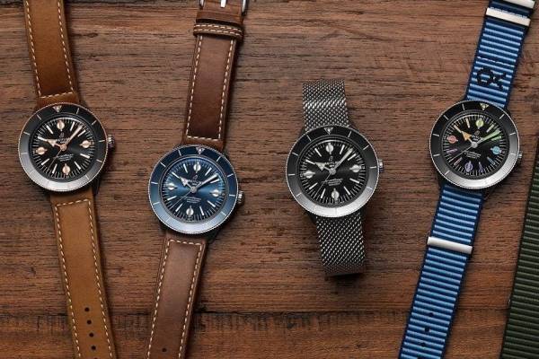 ブライトリングの新作腕時計、ストラップを交換できる“レインボー”文字盤の限定モデルも