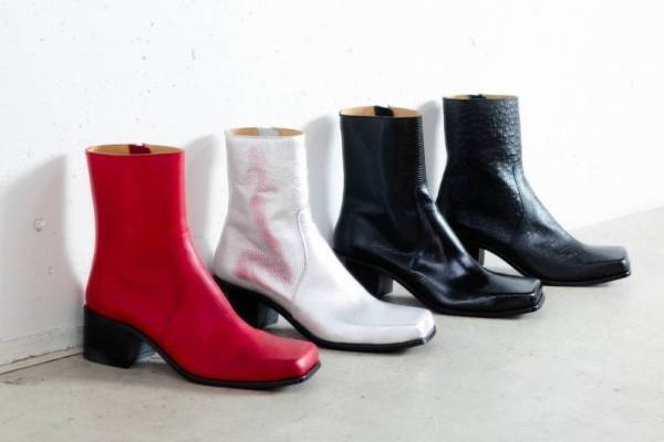 ジョン ローレンス サリバンの直営店限定スクエアトゥブーツ、シルバーやリザードなど新色