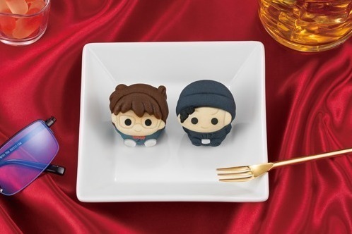 『名探偵コナン』のコナンと赤井秀一が和菓子に！カスタード味＆チョコレート味の「食べマス」登場