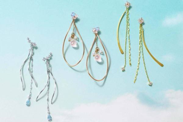 Canal 4℃新作“チャームを変えて楽しむ”ピアスセットや天然石のリング