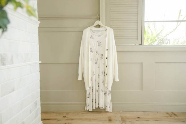 ジェラート ピケ“コーヒーの花”モチーフのパジャマ＆ルームウェア、自宅ケアOKのニットカーデも