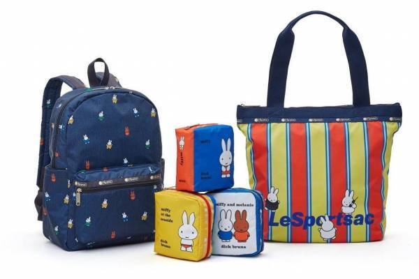 レスポートサック「ミッフィー」の絵本ポーチ、デニム調バックパックやマルチストライプトートも