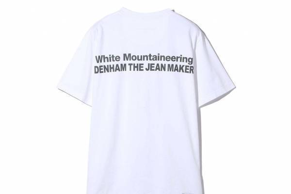 デンハム×ホワイトマウンテニアリング、8個のポケット付きショートブルゾン＆タフなロゴ入りTシャツ