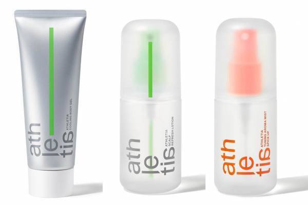 アスレティアのひんやりボディジェル＆頭皮をリフレッシュするスカルプローション