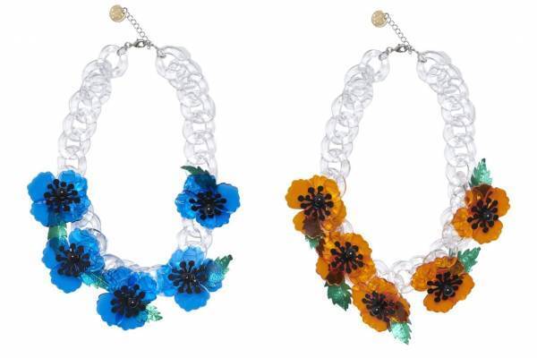 ミュベールの新作「花アクセサリー」“アネモネ”満開のネックレスや“ライラック”揺れるイヤリング