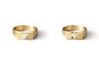 シハラの新作ジュエリー「Un-Signet」1つずつ形の異なる“ラフダイヤモンド”を配したリング