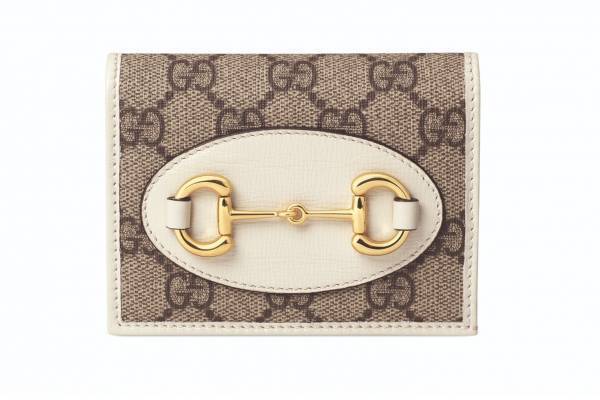 グッチ“ホースビット”を配した20年プレフォール新作ウォレット、GGパターン×ホワイトレザー