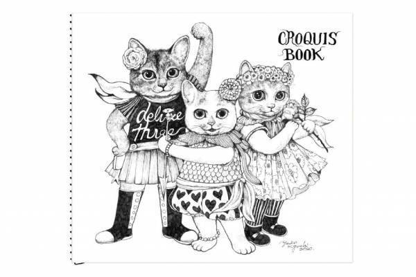 ヒグチユウコの文房具“猫”マスキングテープ＆“ひとつめちゃん”スケッチブック、ホルベインとコラボ
