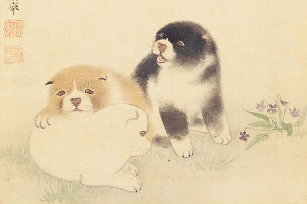 企画展「いちからわかる円山応挙と長沢芦雪」嵯峨嵐山文華館で、孔雀や仔犬の日本画など44点