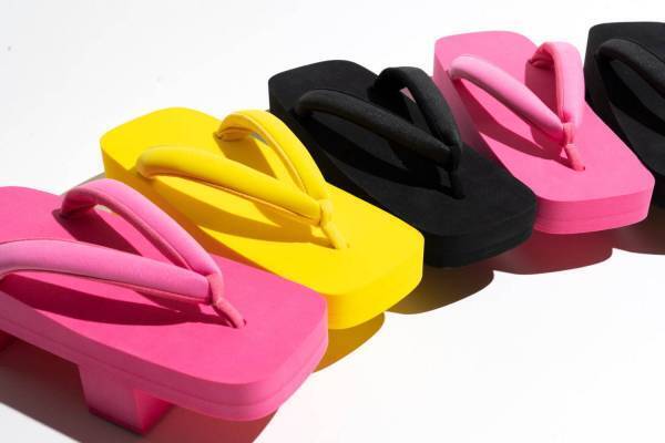 “現代版の下駄”「ゲタサンダル」EVA素材を全面に使用、和装履物店菱屋とコラボ