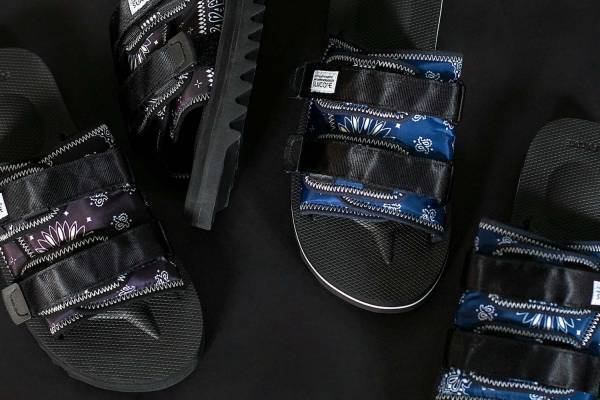 スイコック とモンキータイムのコラボサンダル、ペイズリー柄アッパー×ヴィブラムソール