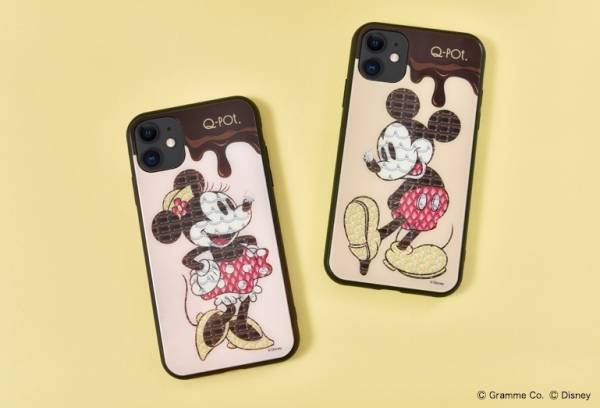 Q-pot. “スイーツになった？”ミッキー＆ミニーの新スマホケース、とろけるチョコでデコレーション