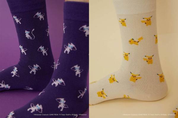 ソックスアピールの大人向け「ポケットモンスターソックス」再び、ピカチュウやミュウなど全12種