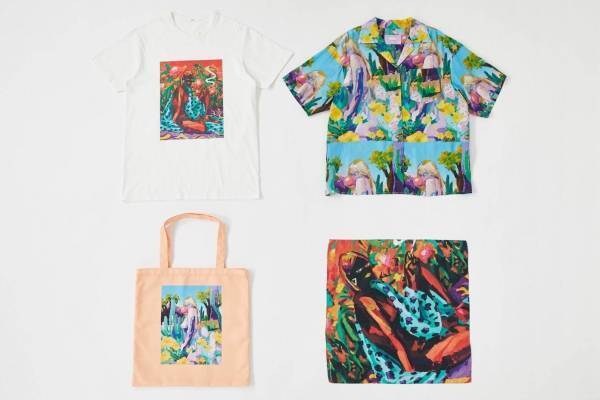 SLY×小澤雅志のアートプリントウェア、カラフルなグラフィック総柄シャツやオーバーサイズT
