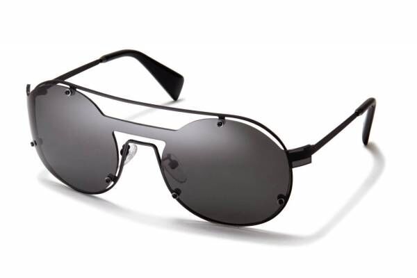 ヨウジヤマモトのサングラス、丸型フレーム×ティアドロップレンズの組み合わせや異素材コンビ