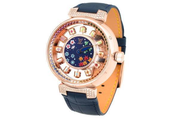 ルイ・ヴィトン “回転キューブが時を示す”腕時計に限定モデル、日本の伝統模様＆四季から着想