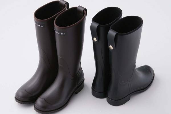 マッキントッシュ初のレインブーツが登場、ロング丈＆ミドル丈の上品な仕上がり