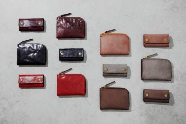 土屋鞄製造所の夏限定革小物、経年変化を楽しむ“ツヤ／マット”レザーの財布やキーケース