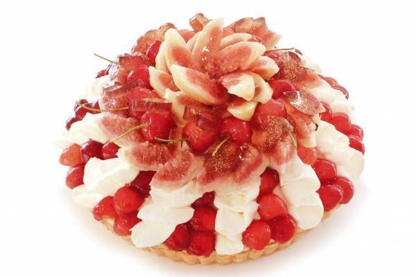 カフェコムサの七夕限定“織姫”＆“彦星”ケーキ - さくらんぼやメロン、桃をたっぷりと