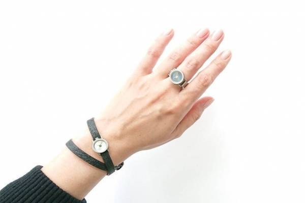 “指輪”になる小さな時計「リルサークル」ノルディックフィーリングに、指時計＆腕時計の2WAY