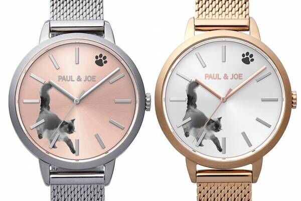 ポール &amp; ジョーの新作腕時計「インクキャット」猫が文字盤の上を歩く限定モデル