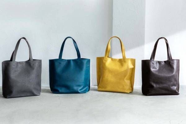 土屋鞄製造所“夕暮れの海”カラーのレザートートバッグ「カラーダイアリー」ブルーやブラウンなど4色