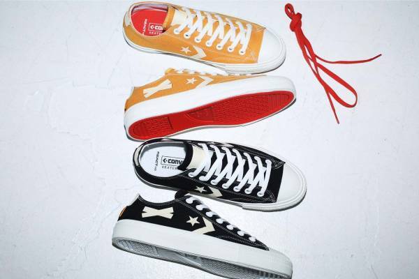 コンバース スケートボーディング×ユニオンのスニーカー“テープ”でカスタムしたユニークアッパー